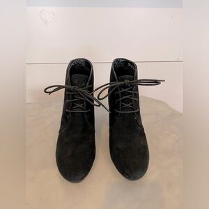 Clarks suede leather booties